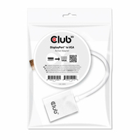 8719214470951 - club3D CAC-2003 DisplayPort Adapter [1x DisplayPort Stecker - 1x VGA-Buchse] Weiß