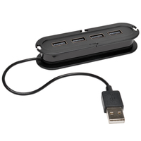 Tripp Lite 4-Port USB 2.0 Compact Mobile Hi-Speed Ultra-Mini Hub w/ Cable