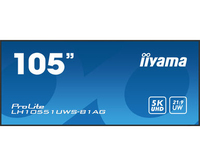 iiyama LH10551UWS-B1AG Signage-Display Digital Signage Flachbildschirm 2,66 m (104.7) LED 500 cd/m² UltraWide Full HD Schwarz 24/7