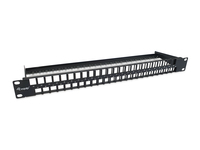 Equip 48-Port Keystone Cat.6 Ungeschirmtes Patchpanel, Schwarz