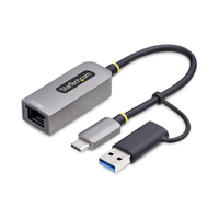 StarTech.com 2.5GbE USB-C to Ethernet Adapter with USB-A Converter