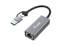 Equip USB-C auf 2,5 Gigabit Ethernet Netzwerk (USB-C+A) Adapter - 133495