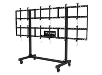 Peerless DS-C555-3X2 mueble o soporte para dispositivos multimedia Negro Panel plano Carrito multimedia