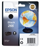 Epson Ink Cartridges, 266, Globe, Singlepack, 1 x 5.8 ml Black