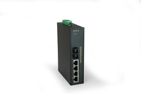 LevelOne 5-Port Fast Ethernet Industrial Switch, DIN-Rail, -40°C to - IFP-0503