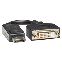 Eaton Tripp Lite Series DisplayPort to DVI-I Adapter Cable (M/F), 6 in. (15 ...