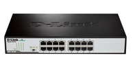 D-Link DGS-1016D/E commutateur réseau Non-géré Noir, Métallique