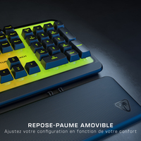 Turtle Beach Magma Membrane RGB Gaming Keyboard avec touches en membrane, Anti-Ghosting avancé, Technologie Easy-Shift, Eclairage RGB personnalisable, Repose-paume détachable - Noir