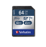 Verbatim Pro 64 GB SDXC UHS Klasse 10 - 47022