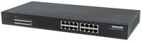 Intellinet 560993 dispositivo de redes No administrado L2 Gigabit Ethernet (10/100/1000) Energía sobre Ethernet (PoE) 1U Negro