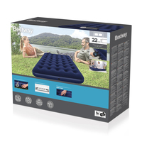 Bestway Matelas gonflable 2 places avec pompe électrique externe 191 x 137 x 22 cm