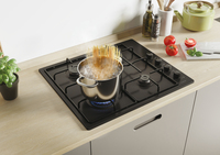 Candy CHW640BLB Noir Intégré (placement) 60 cm Gaz 4 zone(s)