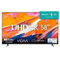 Hisense 58A6K Fernseher 147,3 cm (58) 4K Ultra HD Smart-TV WLAN Schwarz 300 cd/m²