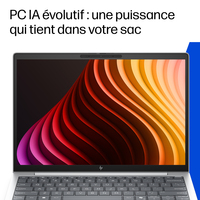 HP E24E0ET laptop Copilot+ PC Ordinateur portable 33,8 cm (13.3&amp;ldquot;) WUXGA 32 Go LPDDR5x-SDRAM 1 To SSD Wi-Fi 7 (802.11be) Windows 11 Pro Argent