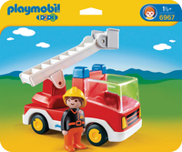 Playmobil 1.2.3 Camion de pompier avec échelle pivotante