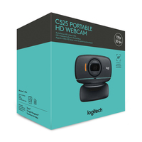 Logitech C525 Portable HD webcam 8 MP 1280 x 720 pixels USB 2.0 Noir