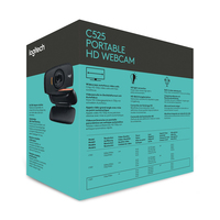 Logitech C525 Portable HD webcam 8 MP 1280 x 720 pixels USB 2.0 Noir