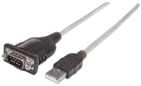 Manhattan 151856 cable serial Plata 0.45 m USB A Serial/COM/RS232/DB9