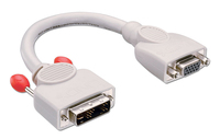 Lindy 41222 Videokabel-Adapter 0,2 m DVI-A VGA (D-Sub) Grau - 41222