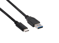 8719214470524 - club3D USB-Kabel USB 32 Gen1 (USB 30   USB 31 Gen1) USB-C® Stecker USB-A Stecker 100 m Schwarz