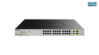 D-Link DGS-1026MP commutateur réseau Non-géré Gigabit Ethernet (10/100/1000) Connexion Ethernet, supportant l&amp;quot;alimentation via ce port (PoE) Noir, Gris