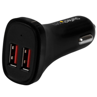 StarTech.com Dual Port USB Car Charger