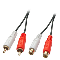 Lindy 35671 Audio-Kabel 2 m 2 x RCA Schwarz, Rot, Weiß - 35671