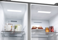 Haier SBS 90 Serie 5 HSW59F18EIMM frigo américain Pose libre 601 L E Platine, Acier inoxydable