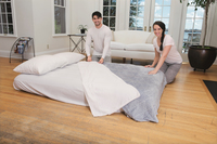Bestway Matelas Gonflable Floqué - Pompe à Air / Double