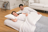 Bestway Matelas Gonflable Floqué - Pompe à Air / Double
