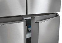 Haier Cube 83 Serie 3 HCR3818ENMM frigo américain Autoportante 467 L E Acier inoxydable