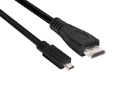 8719214470678 - club3D HDMI Anschlusskabel HDMI-Micro-D Stecker HDMI-A Stecker 100 m Schwarz CAC-1351 High Speed-HDMI mit Ethernet HDMI-Kabel