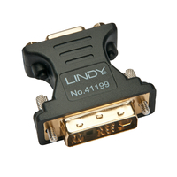 Lindy 41199 Kabeladapter VGA DVI-I Schwarz, Gold - 41199