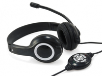 Conceptronic CCHATSTARU2B Kopfhörer & Headset Kabelgebunden Kopfband Anrufe/Musik USB Typ-A Schwarz, Rot