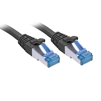 4002888474146 - LINDY - Patch-Kabel - RJ-45 (M) bis RJ-45 (M) - 2 m - SFTP PiMF - CAT 6a - IEEE 8023af IEEE 8023at - geformt ohne Haken verseilt - Schwarz