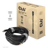 8719214470937 - club3D HDMI Anschlusskabel HDMI-A Stecker HDMI-A Stecker 1000 m Schwarz CAC-2313 Flammwidrig High Speed-HDMI HDMI-Kabel