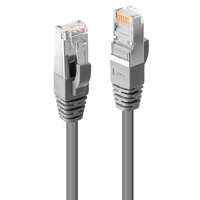 4002888455923 - 45592 RJ45 Netzwerkkabel Patchkabel cat 6 s ftp 5000 m Grau mit Rastnasenschutz 1 St - Lindy