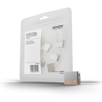 Lindy 40463 Schnittstellenblockierung USB Typ-A Orange (ABS) 10 - 40463