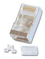 4002888624350 - Lindy RJ45 Stecker STP Cat6 mit Einführhilfe 10er Pack 62435