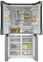 Bosch Serie 6 KFN96APEA frigo américain Autoportante 605 L E Métallique, Argent