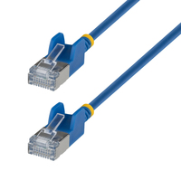 80cm Black Ultra Slim CAT6a Cable