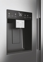 Haier SBS 90 Serie 5 HSW59F18EIMM frigo américain Pose libre 601 L E Platine, Acier inoxydable
