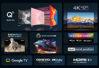 TCL C69 Series 75C69B TV 190,5 cm (75&quot;) 4K Ultra HD Smart TV Wifi Titane 450 cd/m²