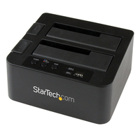 Startech.COM Standalone Hard Drive Duplicator Dock, 2-BAY 2.5/3.5" Cloner, 2 YR