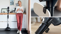 Bosch BBS712A aspirateur balai et balai électrique Sans sac 0,3 L Noir, Acier inoxydable