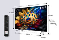 TCL C69 Series 65C69B TV 165,1 cm (65&quot;) 4K Ultra HD Smart TV Wifi Titane 450 cd/m²