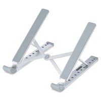Startech Foldable Laptop Riser Stand, Portable Height Adjustable Ergonomic  ...