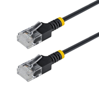 15cm Black Ultra Slim CAT6a Cable