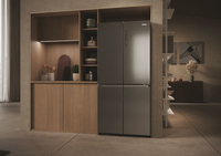 Haier Cube 83 Serie 3 HCR3818ENMM frigo américain Autoportante 467 L E Acier inoxydable