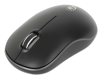 Manhattan Nano receptor USB-A, tres botones y rueda de desplazamiento, 1200 dpi, ambidiestro, negro